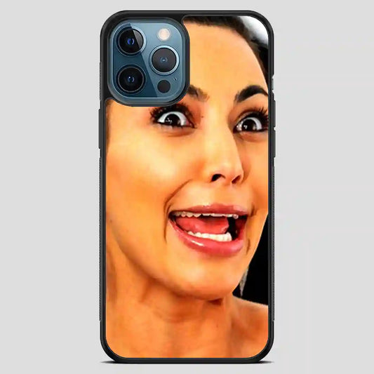 Kim Kardashian Funny Smile iPhone 12 Pro Max Case