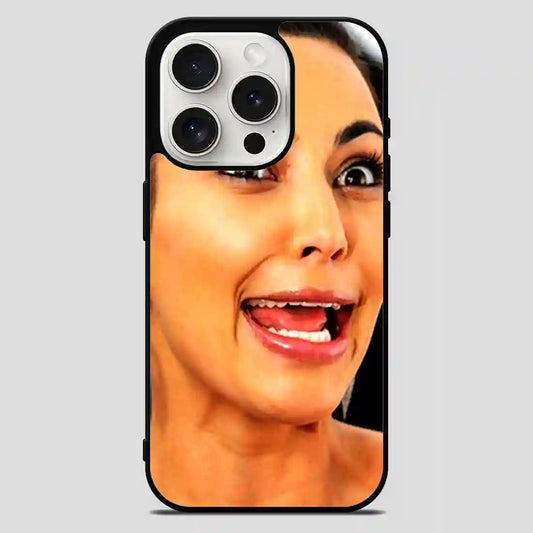 Kim Kardashian Funny Smile iPhone 15 Pro Max Case