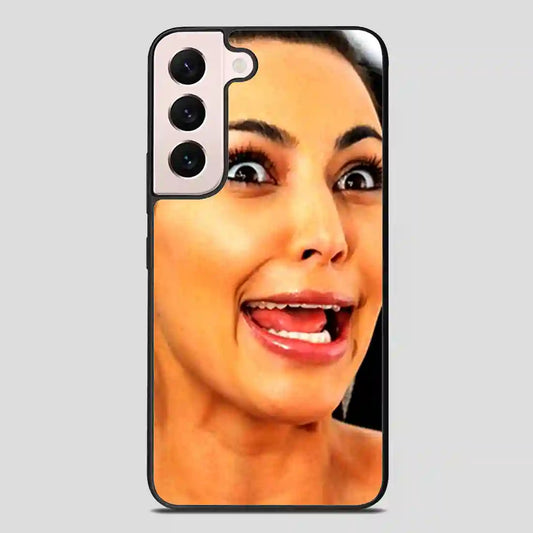 Kim Kardashian Funny Smile Samsung Galaxy S22 Plus Case