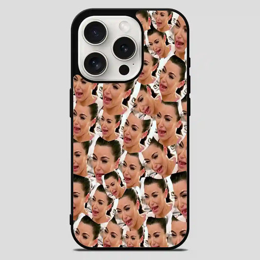 Kim Kardasian Funny Smile iPhone 15 Pro Max Case