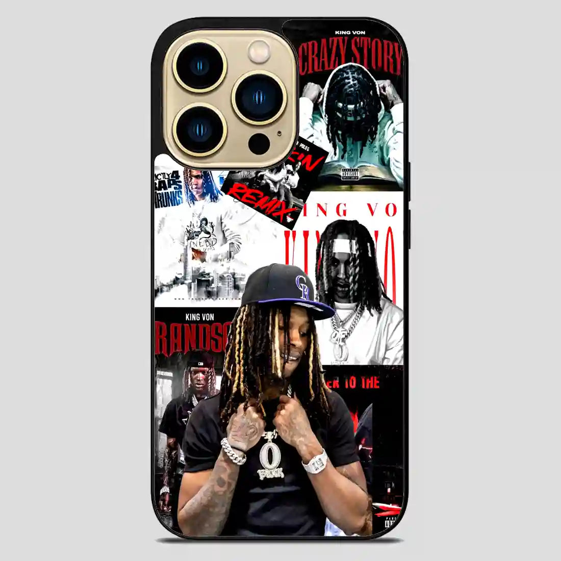 King Von Handmade iPhone 14 Pro Max Case