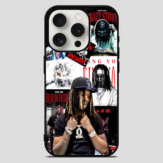 King Von Handmade iPhone 15 Pro Max Case