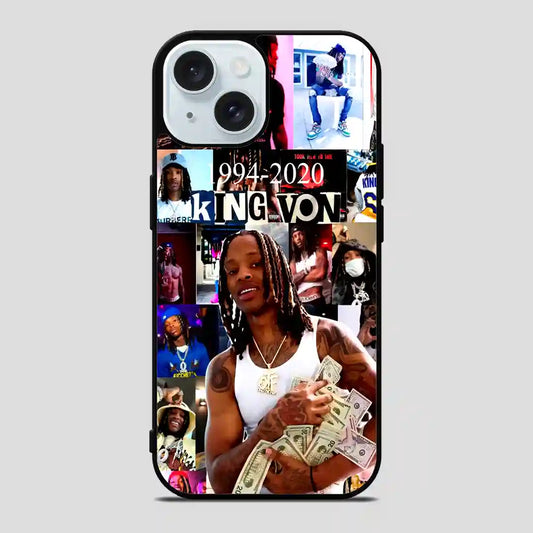 King Von Wallpaper iPhone 15 Case