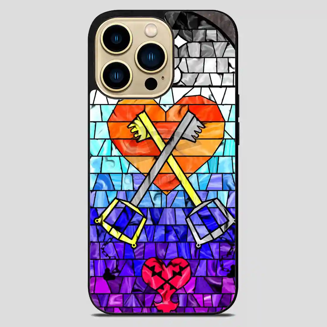 Kingdom Hearts Stained Glass iPhone 14 Pro Max Case