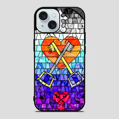 Kingdom Hearts Stained Glass iPhone 15 Case