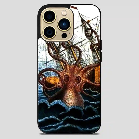 Kraken On The Sea iPhone 14 Pro Max Case