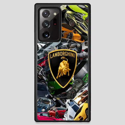 Lamborghini Car Collage Samsung Galaxy Note 20 Ultra Case