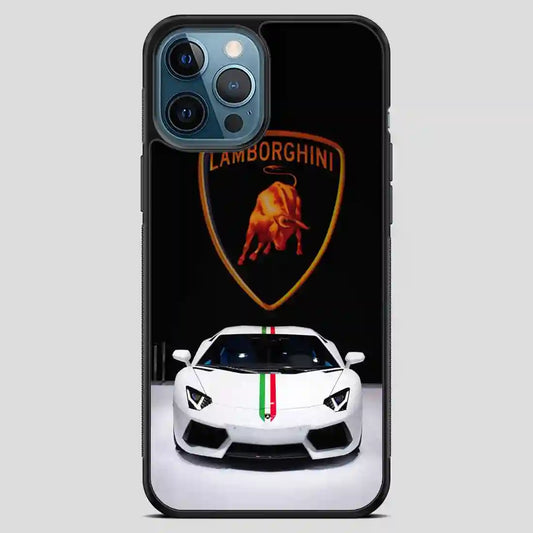 Lamborghini Car White iPhone 12 Pro Max Case