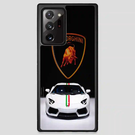 Lamborghini Car White Samsung Galaxy Note 20 Ultra Case