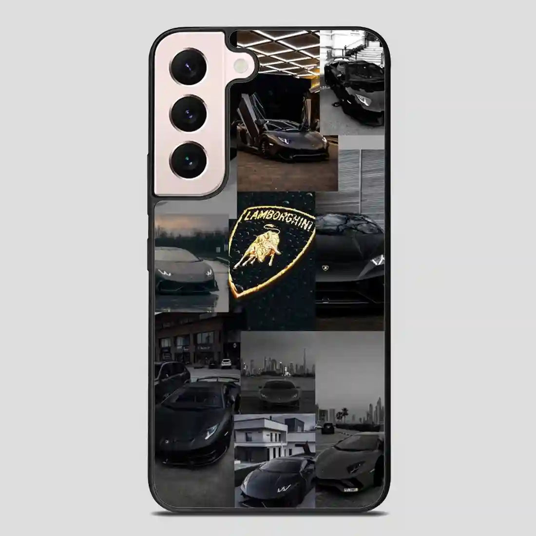 Lamborghini Collage Black Car Samsung Galaxy S22 Plus Case