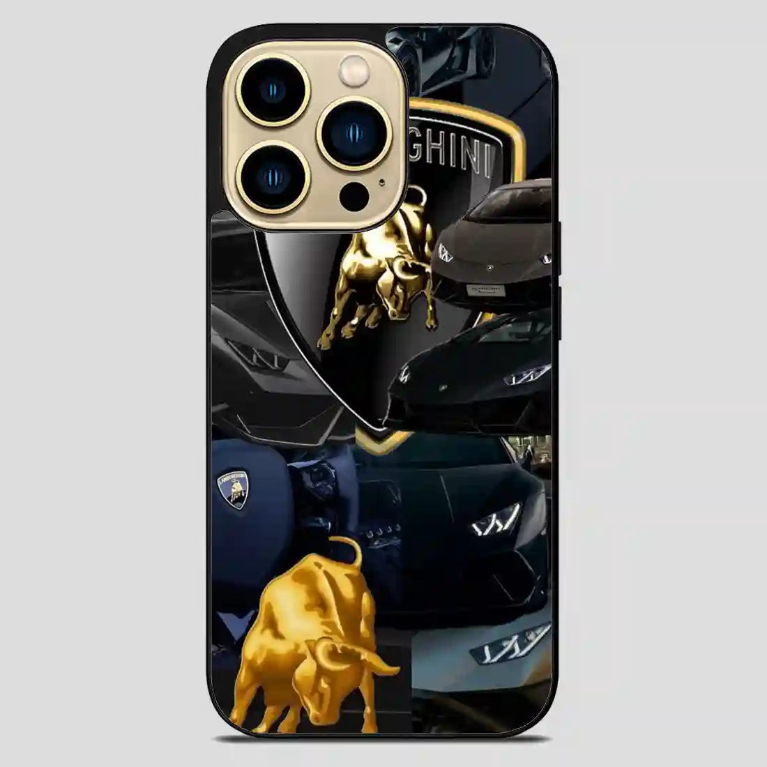 Lamborghini Collage Logo iPhone 14 Pro Max Case