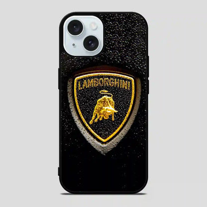 Lamborghini Logo Brown iPhone 15 Case