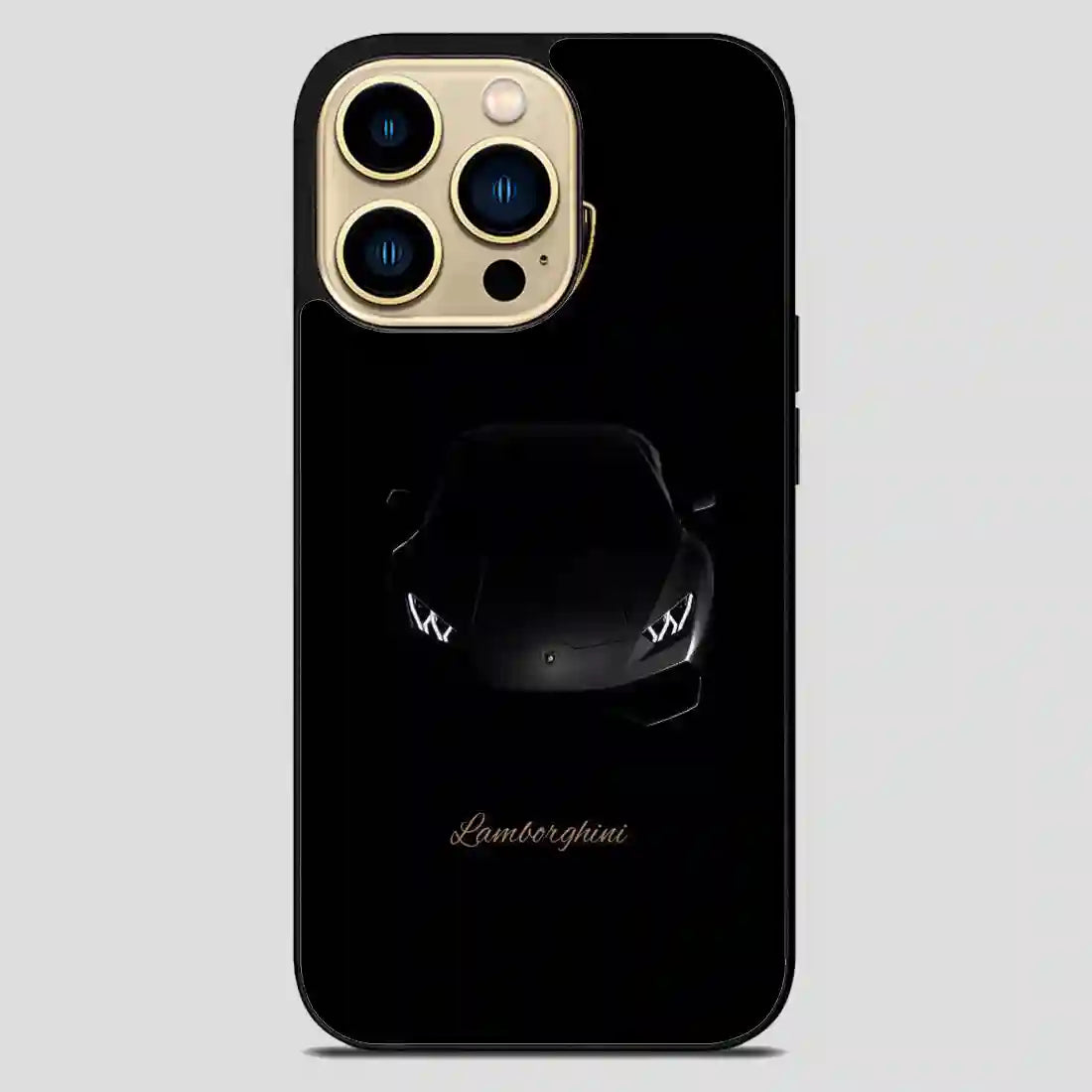 Lamborghini Logo Car Black iPhone 14 Pro Max Case