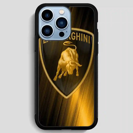 Lamborghini Logo Gold iPhone 13 Pro Max Case