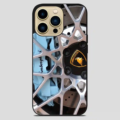 Lamborghini Rims Blue iPhone 14 Pro Max Case