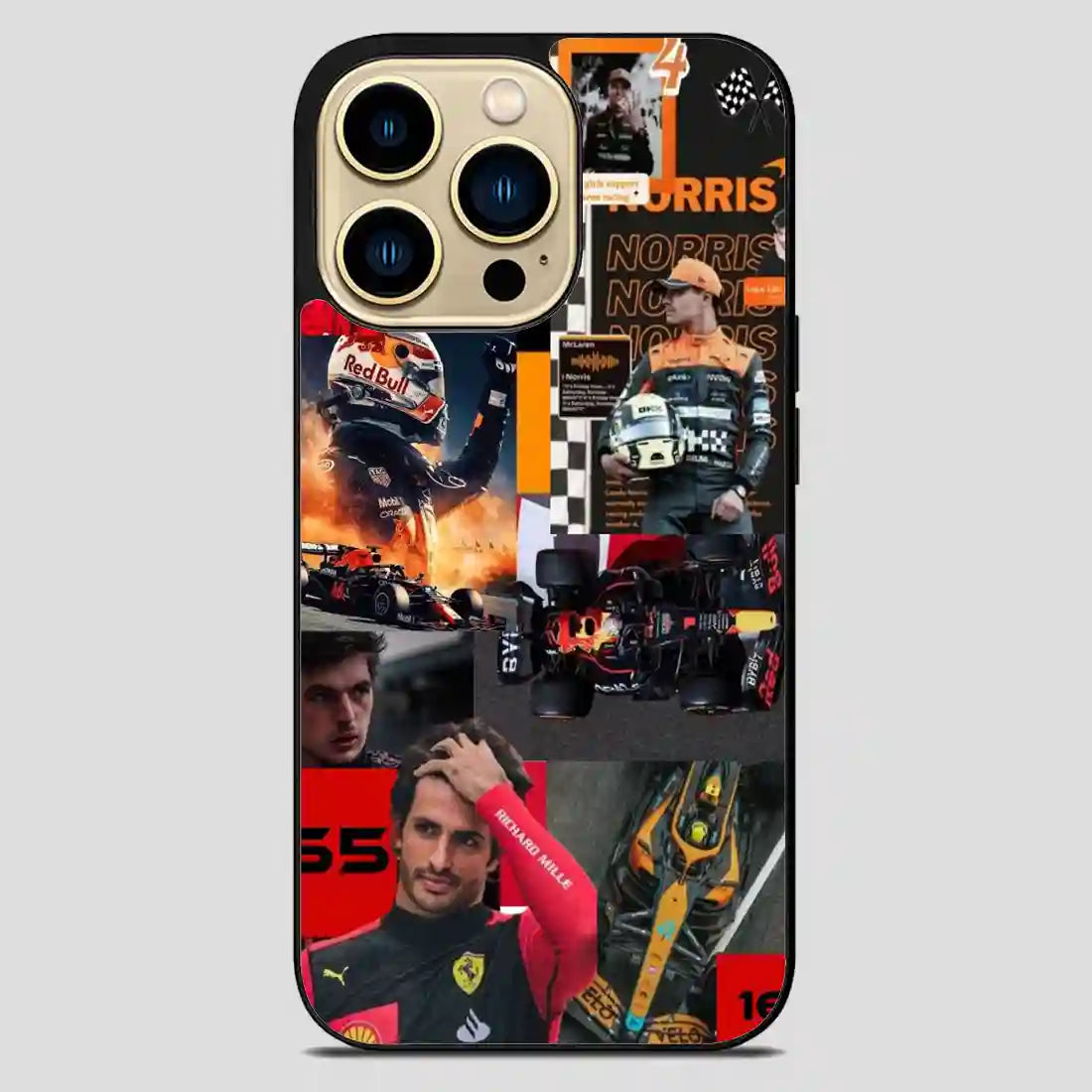 Lando Norris Collage iPhone 14 Pro Max Case