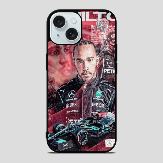 Lewis Hamilton Art iPhone 15 Case