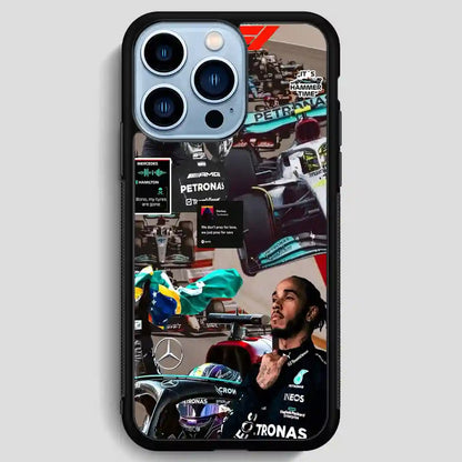 Lewis Hamilton Collage Car iPhone 13 Pro Max Case