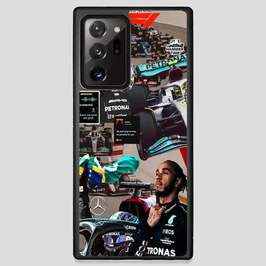 Lewis Hamilton Collage Car Samsung Galaxy Note 20 Ultra Case