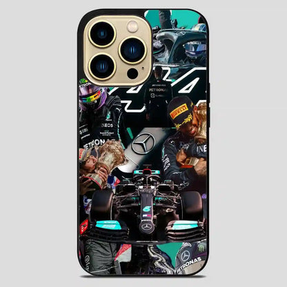 Lewis Hamilton Collage Fvintage iPhone 14 Pro Max Case