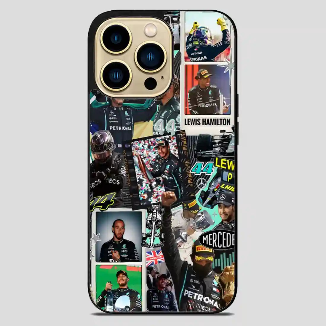 Lewis Hamilton Collage iPhone 14 Pro Max Case