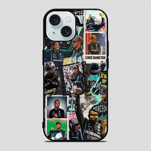 Lewis Hamilton Collage iPhone 15 Case