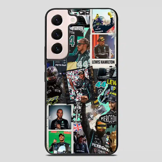 Lewis Hamilton Collage Samsung Galaxy S22 Plus Case