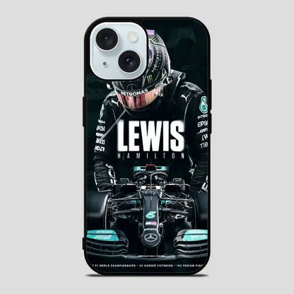 Lewis Hamilton F Vintage Art iPhone 15 Case