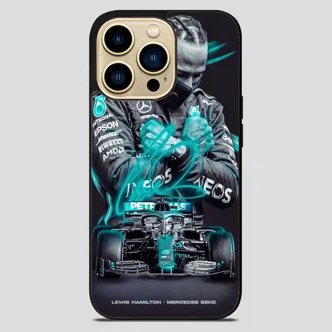 Lewis Hamilton F Vintage iPhone 14 Pro Max Case