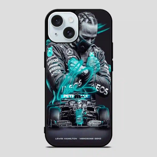 Lewis Hamilton F Vintage iPhone 15 Case