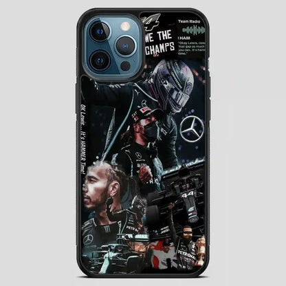 Lewis Hamilton Mercedes Benz Collage iPhone 12 Pro Max Case