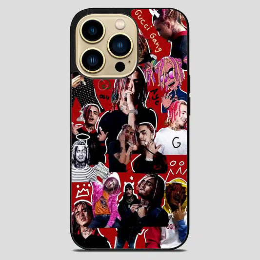 Lil Pump Collage Rapper iPhone 14 Pro Max Case