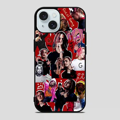 Lil Pump Collage Rapper iPhone 15 Case