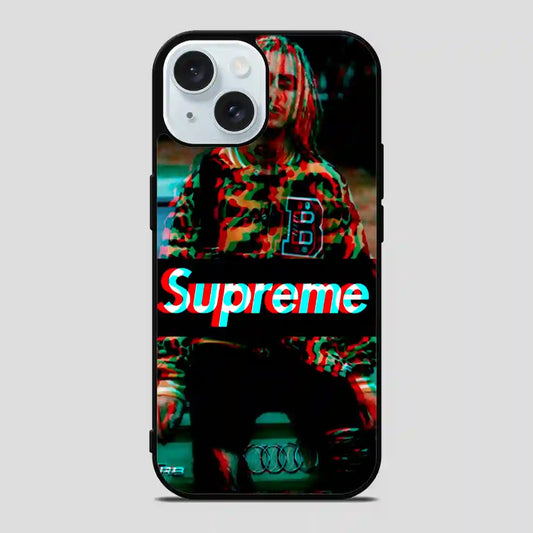 Lil Pump Supreme Car iPhone 15 Case