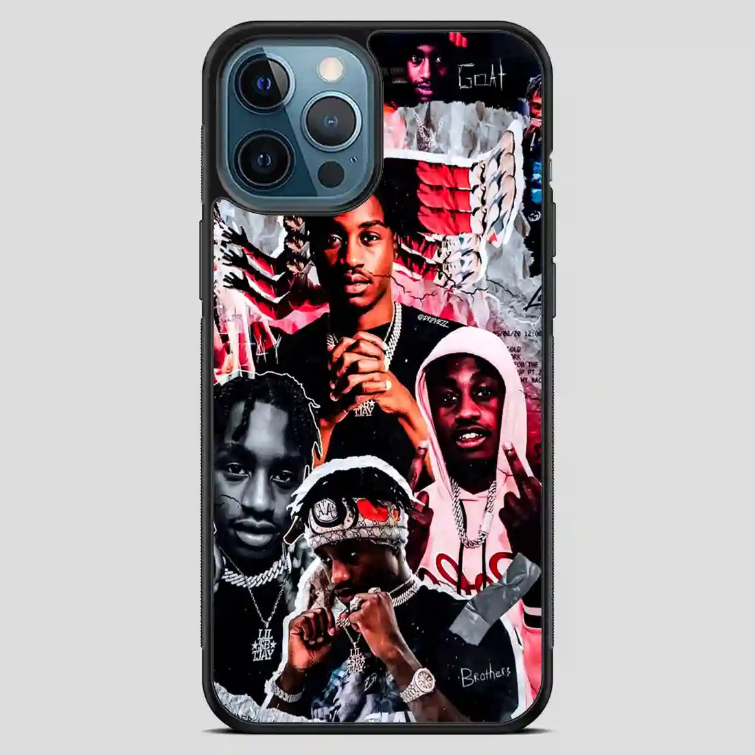 Lil Tjay Rapper Collage iPhone 12 Pro Max Case