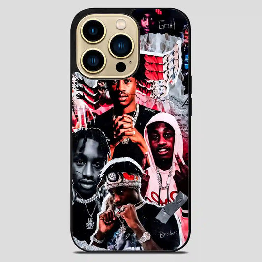 Lil Tjay Rapper Collage iPhone 14 Pro Max Case