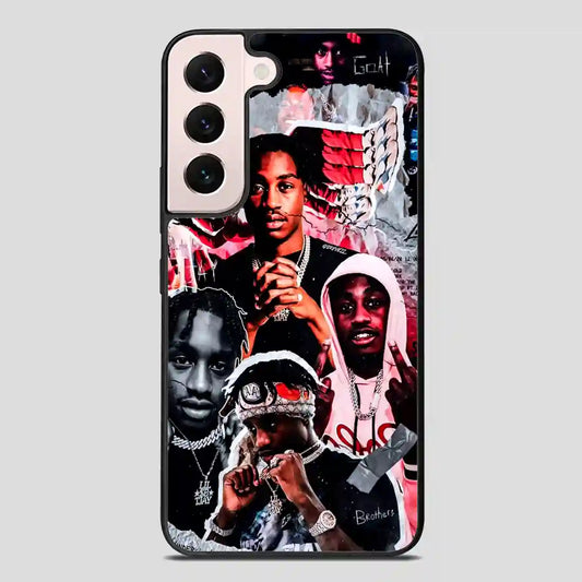 Lil Tjay Rapper Collage Samsung Galaxy S22 Plus Case