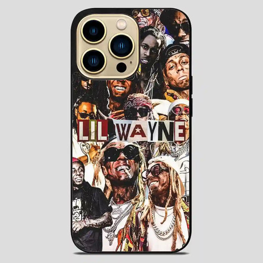 Lil Wayne Rapper Collage iPhone 14 Pro Max Case