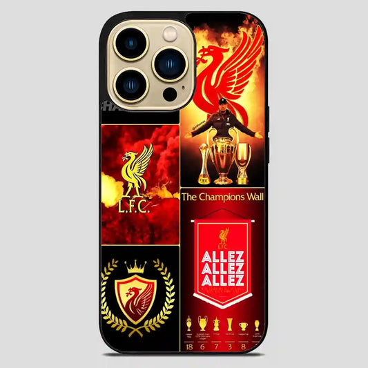 Liverpool Football Collage iPhone 14 Pro Max Case