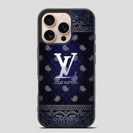 Louis Vuitton Blue iPhone 16 Pro Case