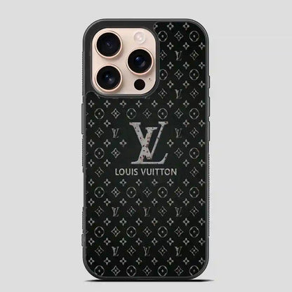 Lv Black Wallpaper iPhone 16 Pro Case