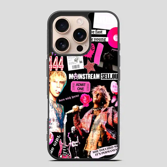 Machine Gun Kelly Rapper Collage Song iPhone 16 Pro Case