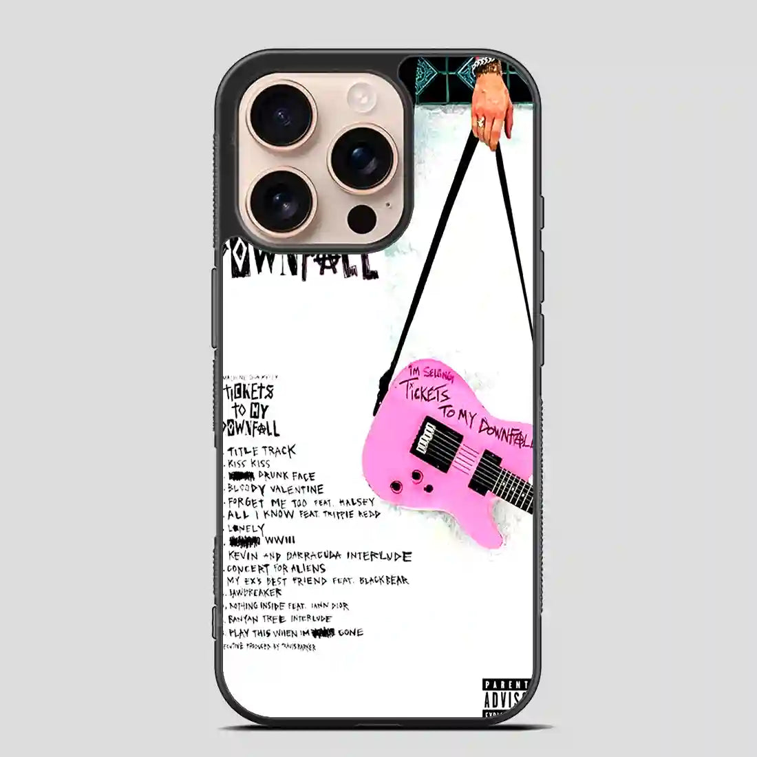 Machine Gun Kelly Tickets To My Downfall Guitar iPhone 16 Pro Case