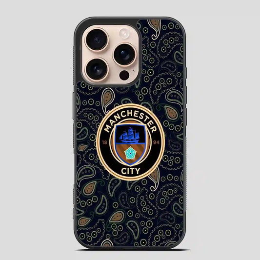 Manchester City Art Logo iPhone 16 Pro Case