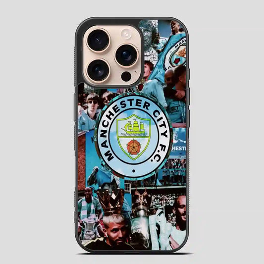 Manchester City Collage iPhone 16 Pro Case