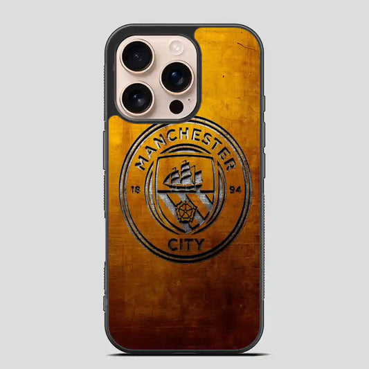 Manchester City Gold Logo iPhone 16 Pro Case