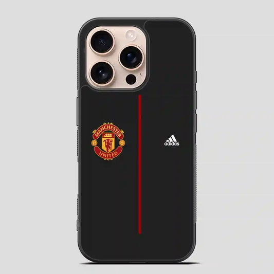 Manchester United Adidas Simple iPhone 16 Pro Case