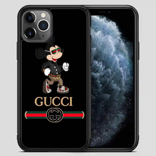 Mickey Mouse Gucci Logo Black iPhone 11 Pro Max Case