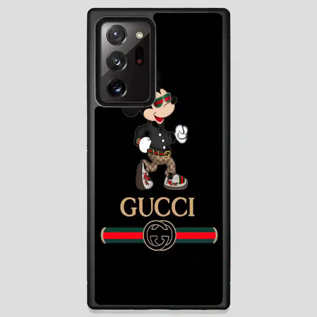 Mickey Mouse Gucci Logo Black Samsung Galaxy Note 20 Ultra Case