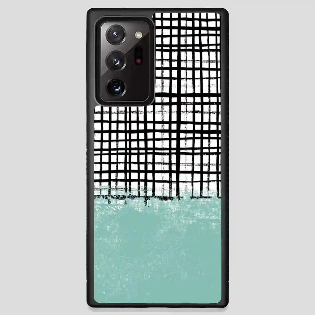 Mila Grid And Mint Paint Art Samsung Galaxy Note 20 Ultra Case